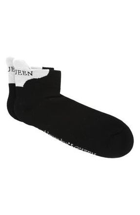 McQ by Alexander McQueen Knit Ankle Socks in Black Ivory at Nordstrom Rack