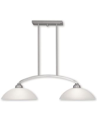 Livex Lighting Livex Somerset 2-Light Brushed Nickel Billiard/Island
