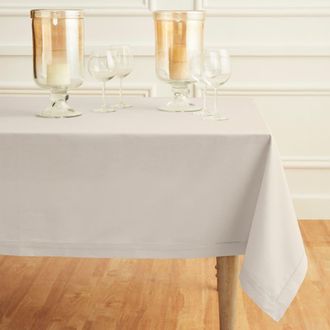 Solino Home Cotton Linen Hemstitch Tablecloth for Dining Table, Holiday and Everyday Table Decor at Nordstrom, Size Xx-Small