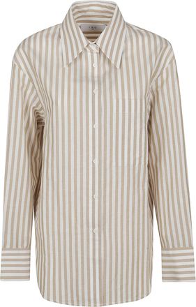 Iro Azaloa Striped Cotton Casual Shirt