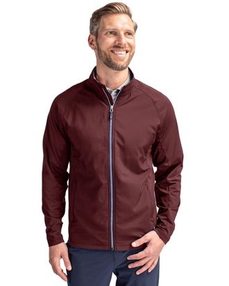 Cutter & Buck Adapt Eco Knit Hybrid Recycled Mens Full Zip Jacket