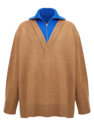 Jil Sander halb Zip -Pullover