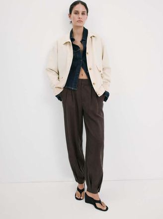 Mango Giacca oversize tasche grezzo - Donna - XS - MANGO