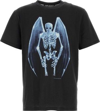 Our Legacy Black Cotton Oversize T Shirt