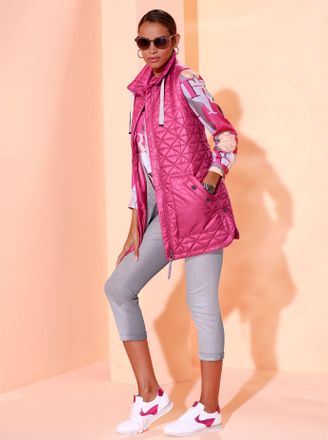 Cr&eacute;ation L Steppweste CREATION L, Damen, Gr. 36, pink (fuchsia), 100% Polyester, Wattierung:100% Polyester, unifarben, Westen Steppweste