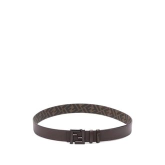 Fendi Belts, male, Brown, Size: 100 CM Stylish Reversible Belt with Buckle