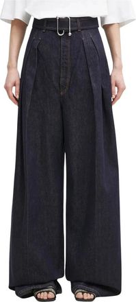 Sportmax Jeans, Dames, Blauw, L, Katoen, Blanc Jeans