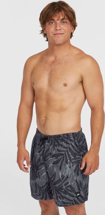 O'Neill Badehose ONEILL ONEILL CALI FLORAL 16 SWIMSHORTS, Herren, Gr. XXL, N-Gr, schwarz (schwarz dipped), Obermaterial: 100% Polyester, Badehosen Badehose