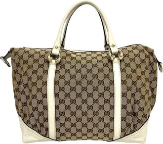 Gucci Pre-owned Gucci GG Canvas Horsebit Nail Boston Bag Unisex LIL77YINPYD0ECF9
