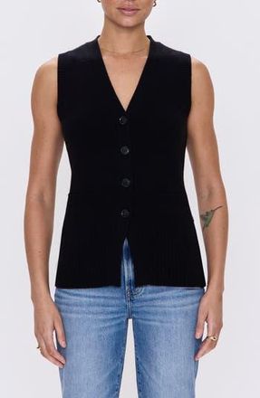 Pistola Denim Audra Sweater Vest in Noir at Nordstrom Rack, Size Small