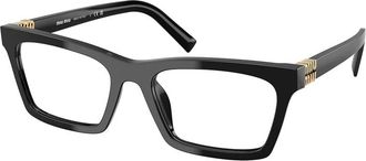 Miu Miu Demo Rectangular Ladies Eyeglasses MU 04WVF 16K1O1 55