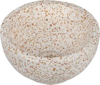 Differnz Boomer Waskom - 21x12cm - rond - Terazzo - Beige