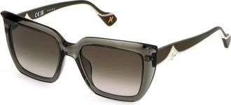 Yalea SYA248 MARGHERITA 07N8 Womens Sunglasses Green Size 54