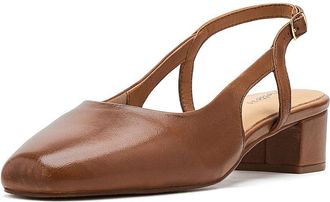 Trotters Dottie High Womens Heels Luggage : 10.5 WW (EE), Leather