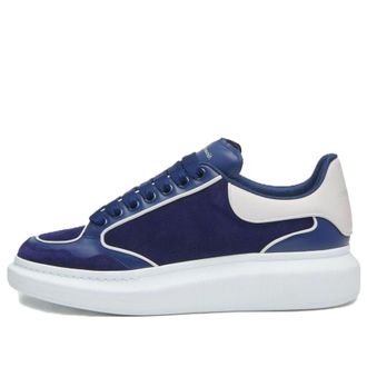 Alexander McQueen Oversized Leather Sneakers Blue White 777300WIEM44699