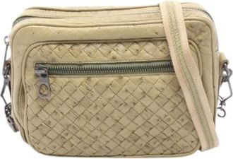 Bottega Veneta Pre-owned Vintage Schoudertas - Dames - Vintage Schoudertas - Groen - ONE Size - Leer - Vintage