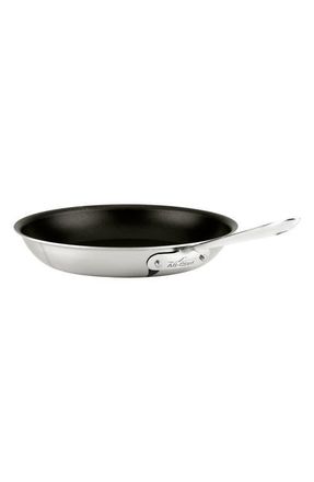 All-Clad D5 Brushed Pro Nonstick 12-inch Fry Pan in Silver at Nordstrom