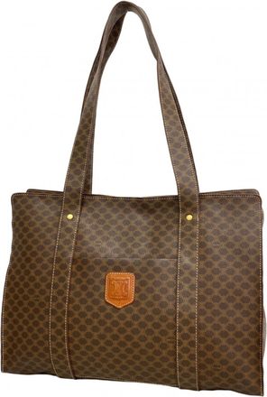Celine Brown Pvc Tote Bag (Pre-Owned)