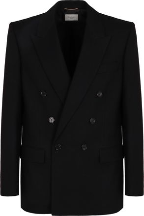 Saint Laurent Cassandre Wool Blazer
