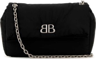 Balenciaga Black nylon medium Monaco shoulder bag
