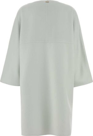 Agnona Womens Wool Blend Coat Green Cashmere