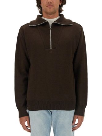 Courr&egrave;ges Knitted Polo With Zip-Up Collar