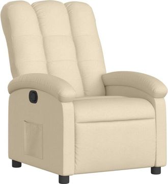 vidaXL Vidaxl - Sillón reclinable de tela crema