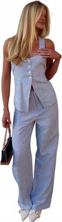 Olivaceous West Palm Pant In Blue