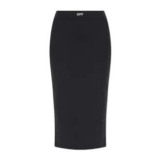 Off-white Rokken, Dames, Zwart, S, Potloodrok
