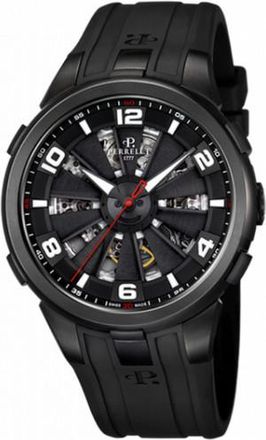 Perrelet Turbine Toxic Automatic Black Dial Mens Watch A4023/1