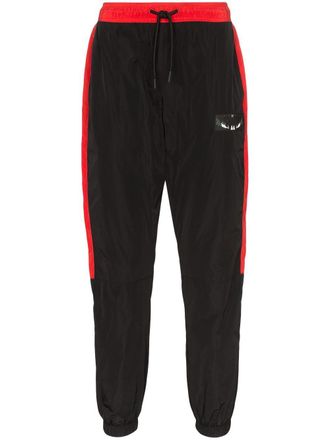 Marcelo Burlon Wings Patch track pants - men - Polyester/Polyester - S - Black