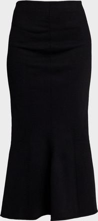FFORME Flora Sculpted Knit Midi Skirt