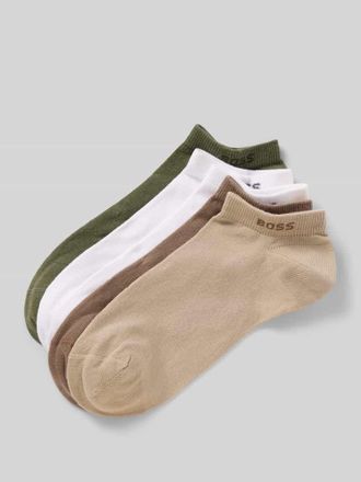 HUGO BOSS Sneakersocken im 5-er-Multipack mit Logo-Detail in Taupe, Gr&ouml;&szlig;e 39-42