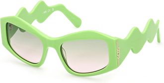 GCDS GD0023 93P Mens Sunglasses Green Size 54