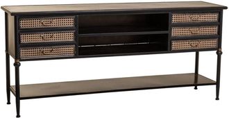 Wanderlust Deco Aparador De Metal Marr&oacute;n 180x45x80