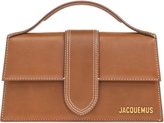 Jacquemus The Large Bambino Bag - Dames - Handtassen - Bruin - ONE Size - Katoen - Tassen