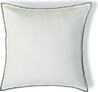 Febronie Coj&iacute;n algod&oacute;n blanco / celad&oacute;n 50x50