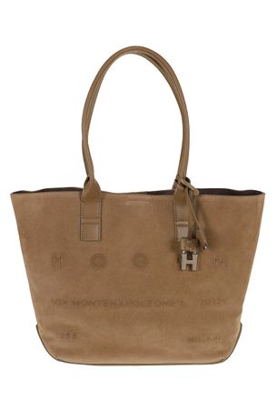 Hogan Address Small Suede Tote Bag