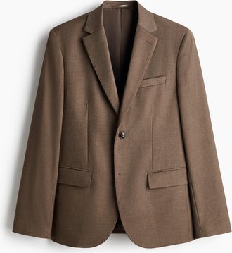 H&M Einreihiges Jackett in Regular Fit - Beige