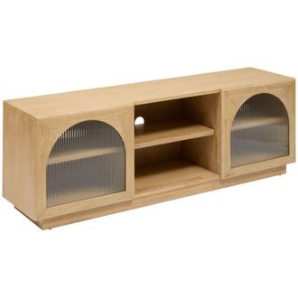 Atmosphera Atmosphera - Lousada Mueble Bajo Beige De 2 Puertas Y 3 Estantes 160x40cm Cr&eacute;ateur DInt&eacute;rieur