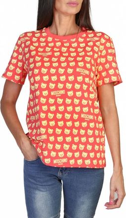 Moschino Lente/Zomer Dames T-shirt - Dames - T-shirts - Veelkleurig - M - Katoen - Tops