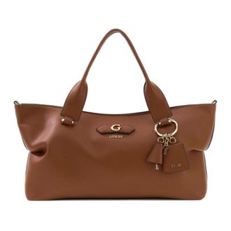 Guess Tassen, Dames, Bruin, ONE Size, Suzy 3 Comp Satchel