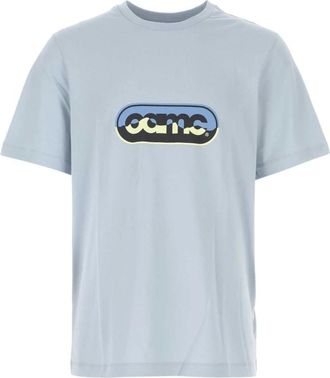 OAMC Lichtblauw katoenen oversized T-shirt - Heren - T-shirts - Blauw - M - Katoen - Tops