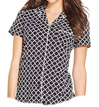 Nautica Knit Pajama Top In Otb True Black