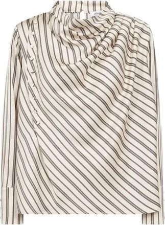 Co'Couture Hellycc Bluse - Dames - Blouses - Beige - S - Polyester - Overhemden
