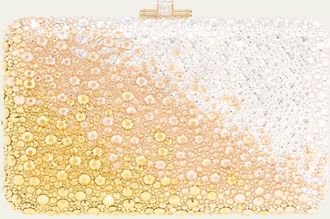 Judith Leiber Slim Slide Ombre Crystal Clutch Bag