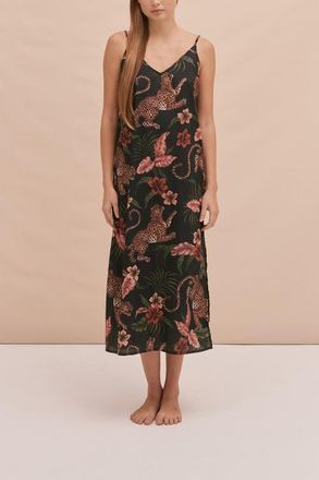 Desmond & Dempsey Slip Nightie in Soleia Navy at Nordstrom, Size X-Small Uk