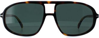 David Beckham Aviator Mens Dark Havana Green DB1000/S - Brown - One Size
