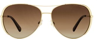 Marc Jacobs Rounded Pilot Sunglasses - Gold