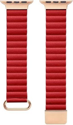 Posh Tech Dakota 42-49mm Apple Watch Watchband in Red at Nordstrom Rack